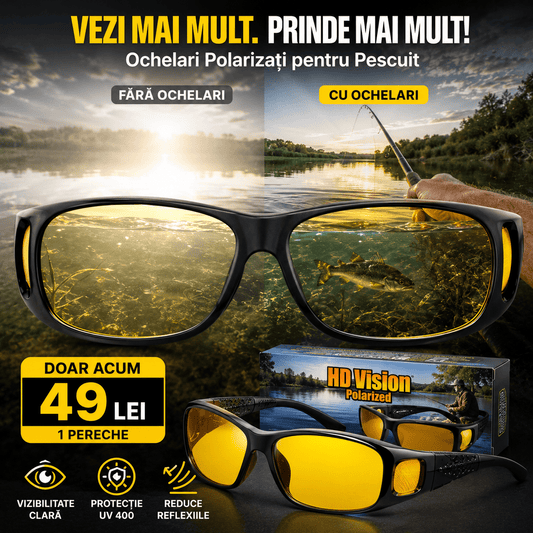 Ochelari Polarizați si Anti-Glare pentru Condus si Pescuit