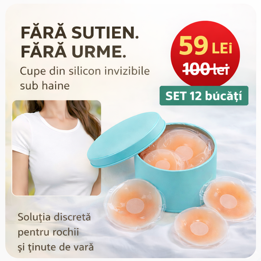 Cupe din Silicon Invizibile – Set 12 Bucăți