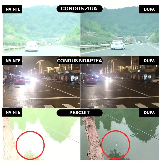 Ochelari Night Vision Pro - Polarizați si Anti-Glare pentru Condus
