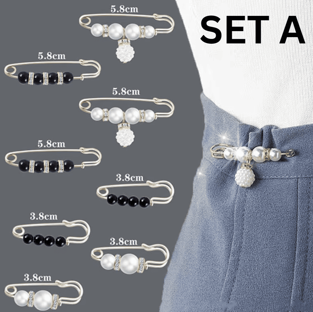 Set 8 Ace Decorative cu Perle pentru Haine