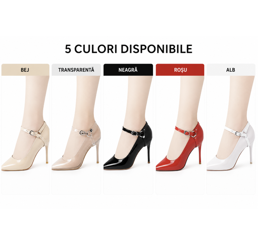 Set 2 Perechi Barete Ajustabile pentru Pantofi