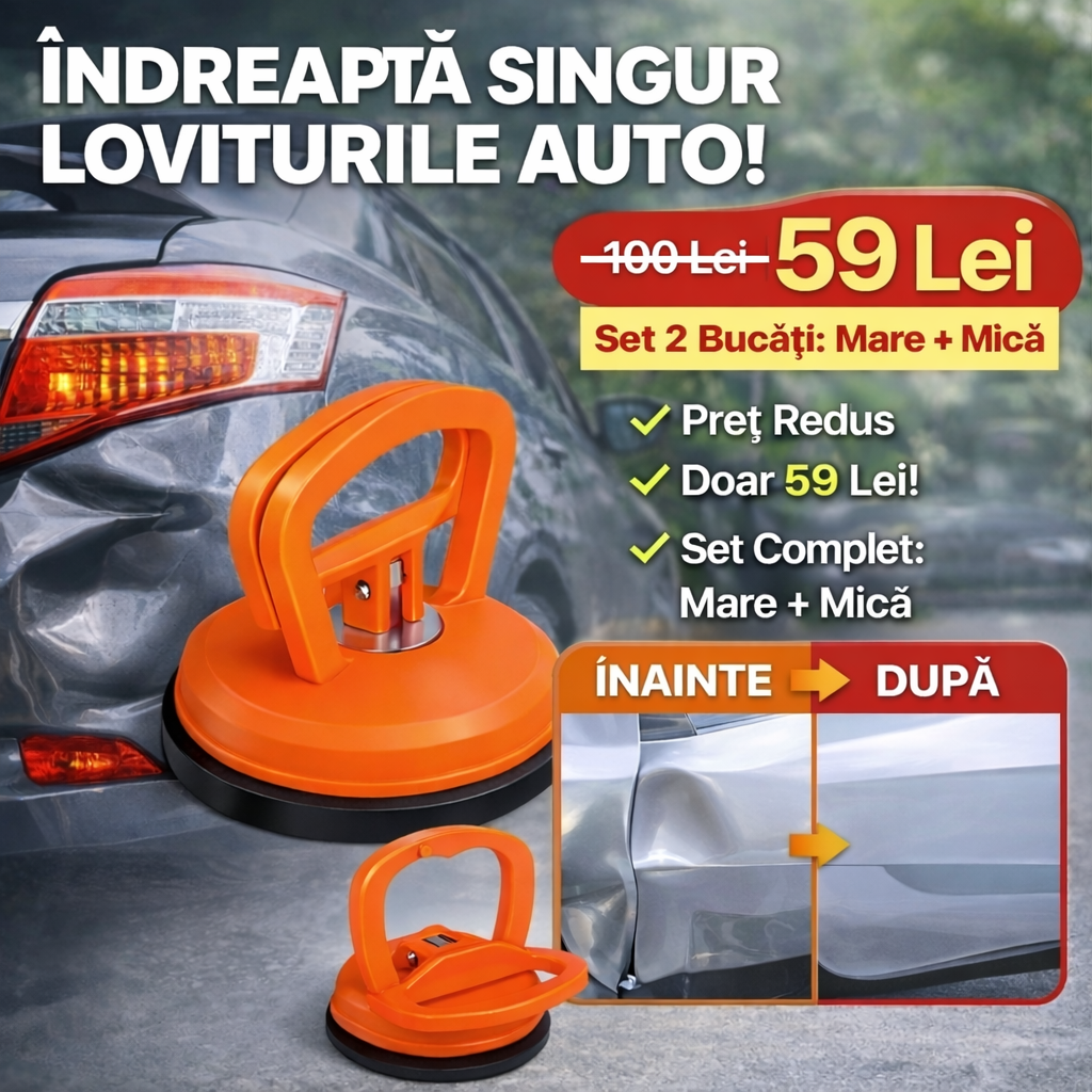 Set Ventuze Îndreptare Caroserie Auto – 2 bucati (Mare + Mică)