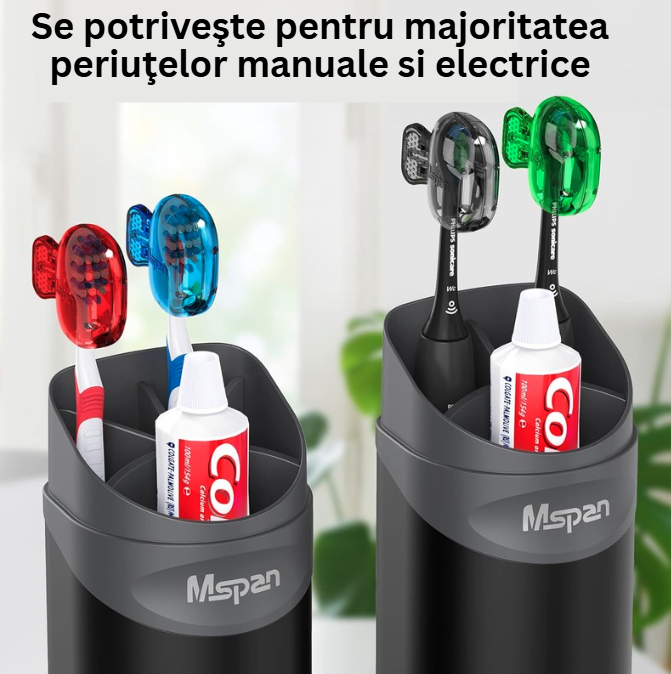 Set 4 Protecţii pentru capul periuţei de dinţi