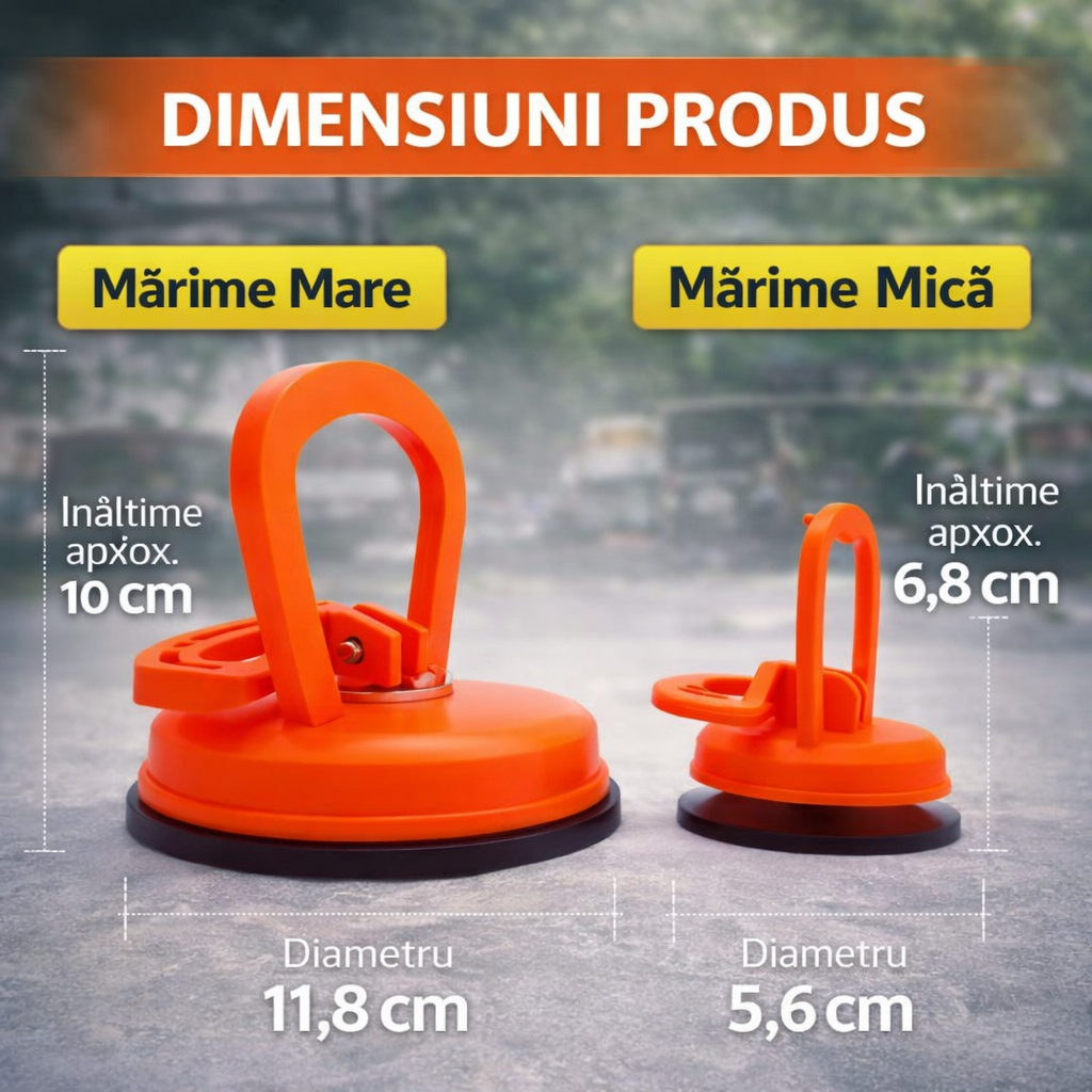 Set Ventuze Îndreptare Caroserie Auto – 2 bucati (Mare + Mică)
