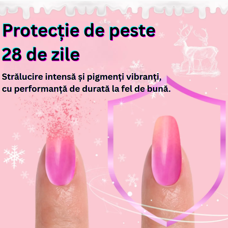 Kit complet pentru unghii Polygel – 26 piese cu lampă UV și culori multiple