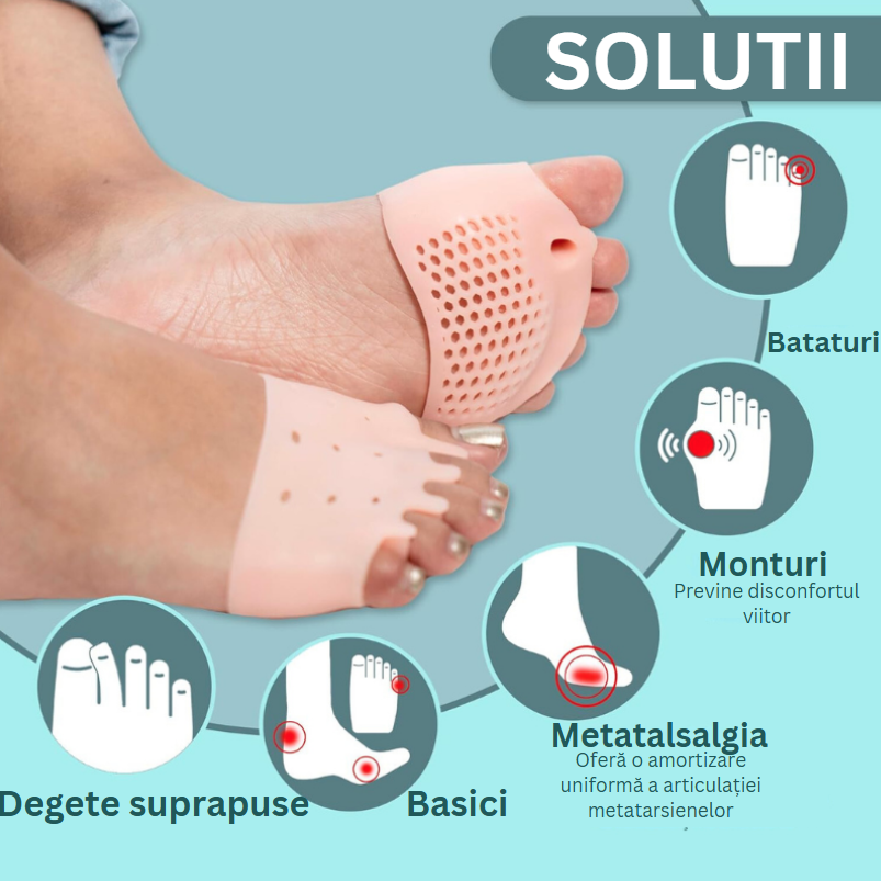 Corectoare terapeutice cu separator de degete PharmaToe™