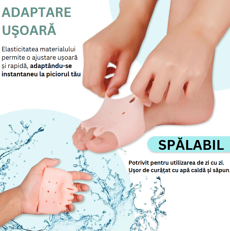 Corectoare terapeutice cu separator de degete PharmaToe™
