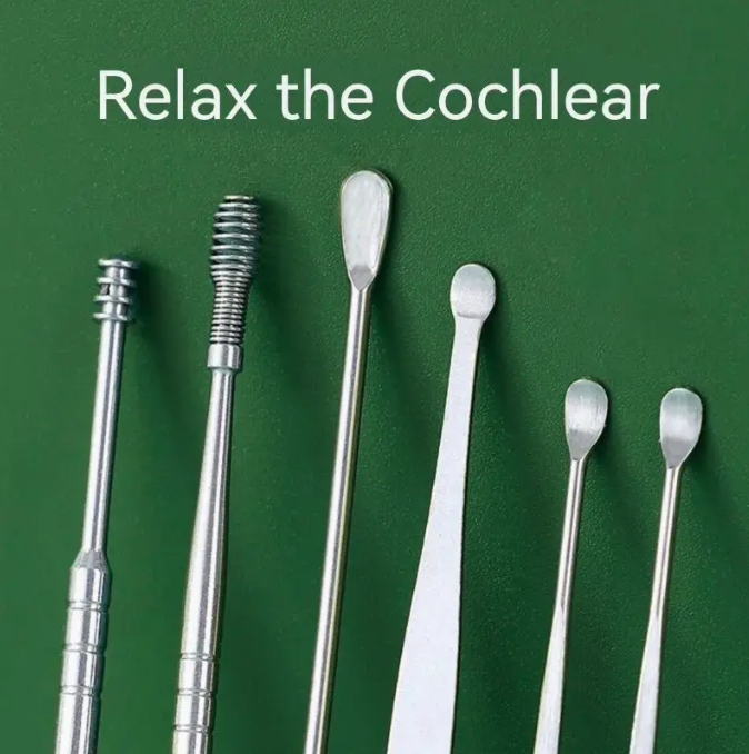 Set pentru curătarea cerii din urechi (6 piese) | EARPIN