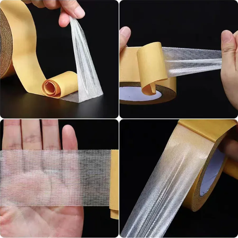 Bandă dublu adezivă ultra-rezistentă cu fibră ramforsată - latime 2 cm x 10 m latime