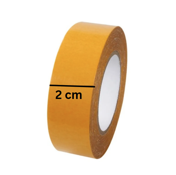 Bandă dublu adezivă ultra-rezistentă cu fibră ramforsată - latime 2 cm x 10 m latime