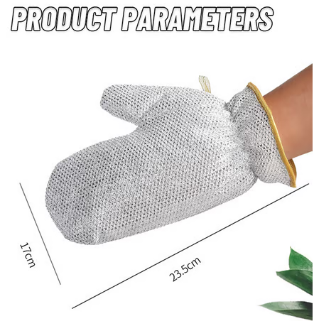 Manusi de Spalat Vase Impermeabile cu Microfibra Metalica