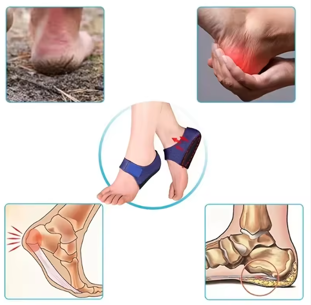 Protecții pentru călcâie cu silicon moale (1 pereche)