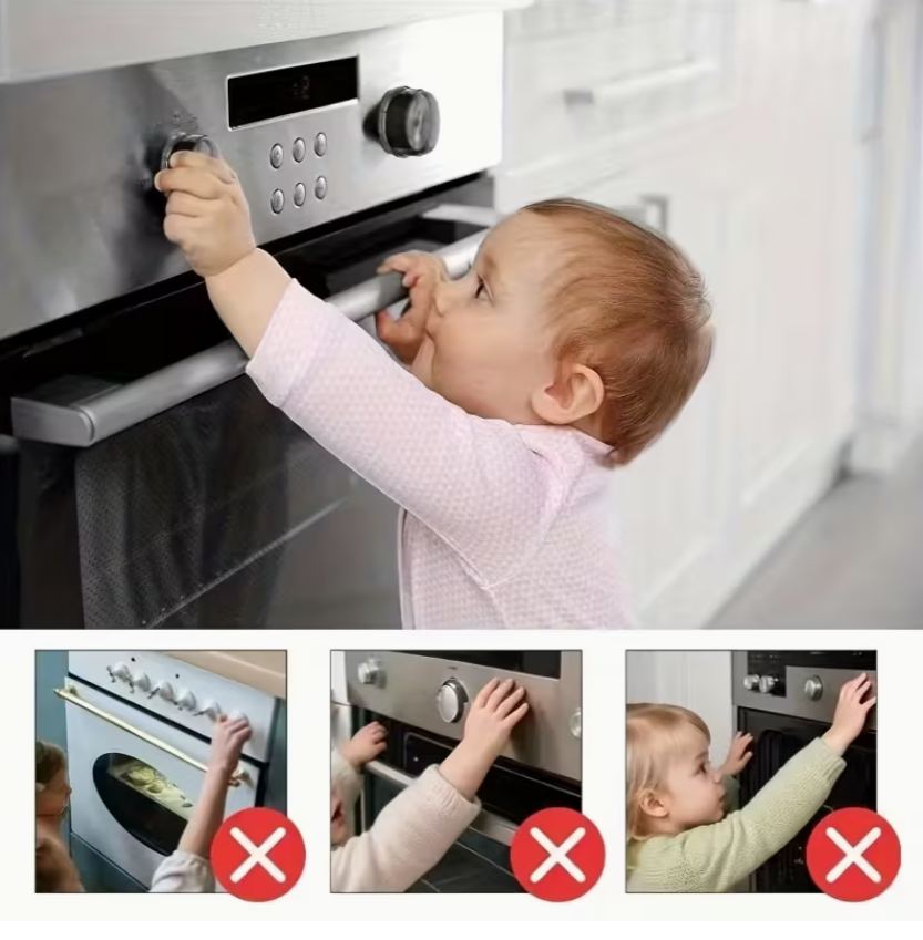 Set 5 Capace de Siguranță pentru Butoane Aragaz