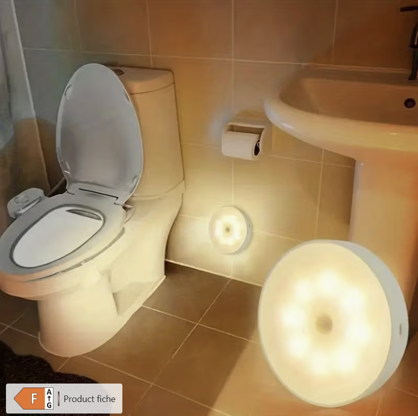 Lampă LED cu senzor de mișcare, magnetică, reîncărcabilă USB
