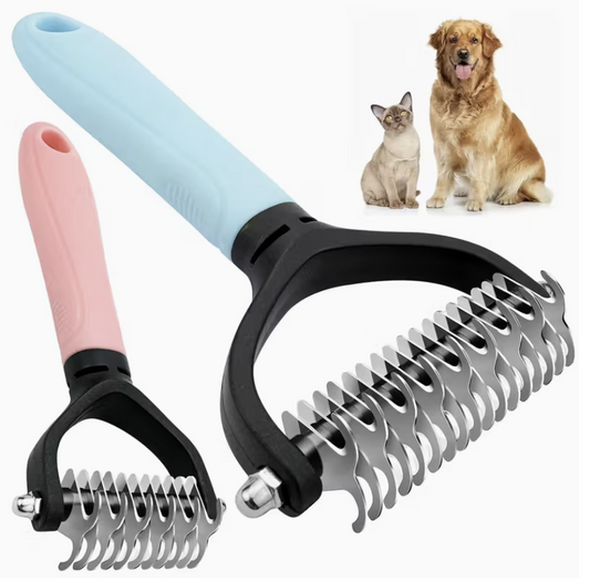 Perie 2-în-1 pentru Descurcarea și Curățarea Blănii – Câini și Pisici