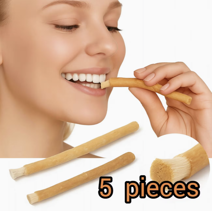 Set 5 Periuțe Naturale Miswak pentru Dinți