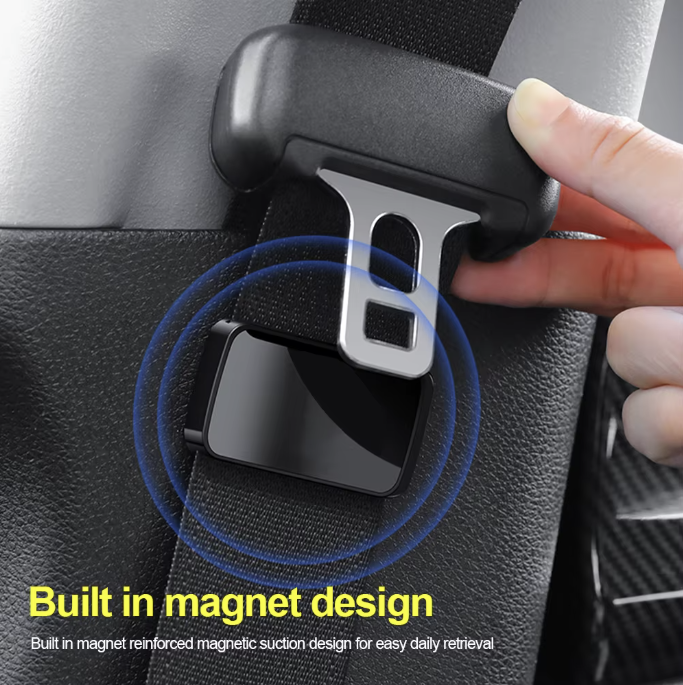 Set 2 Opritoare Magnetice pentru Centura Auto