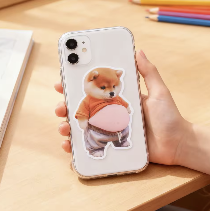 Set 4 Ursuleți Pufoși Anti-Coliziune și Antistres pentru Uși și Telefon