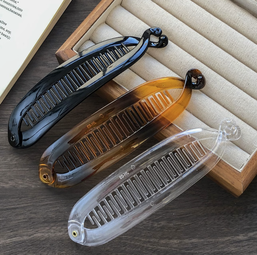 Set 3 Clame Banană pentru Coadă Voluminoasă