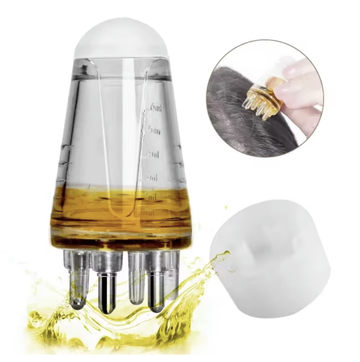 Aplicator de Ulei pentru Scalp cu Funcție de Masaj – 2 în 1
