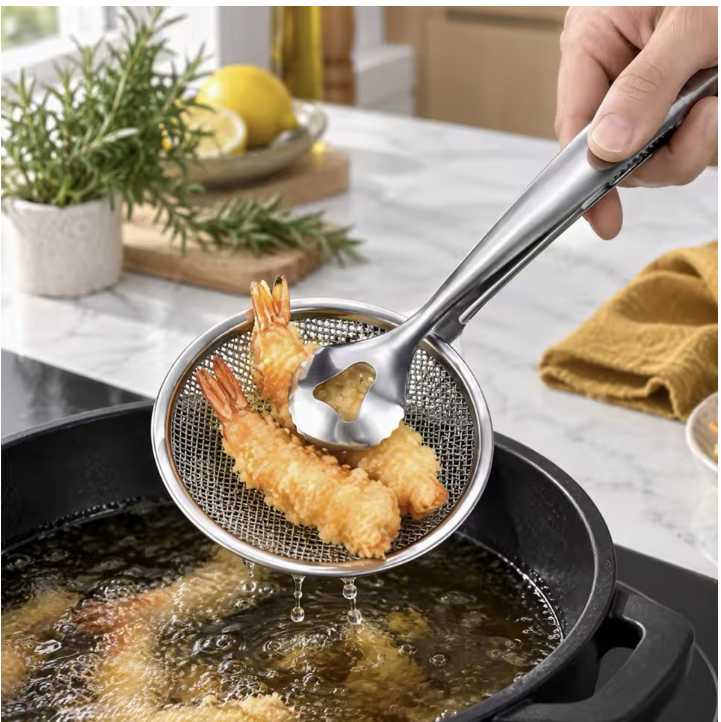 Set 2 Spatule cu sită pentru scos și scurs alimente
