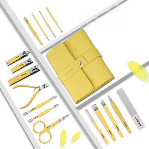 Set profesional 3 în 1 – Manichiură, Pedichiură, Îngrijire facială (16 Piese)